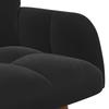 2 Seater Sofa in Black 115 x 61 x 87 cm Velvet (V)