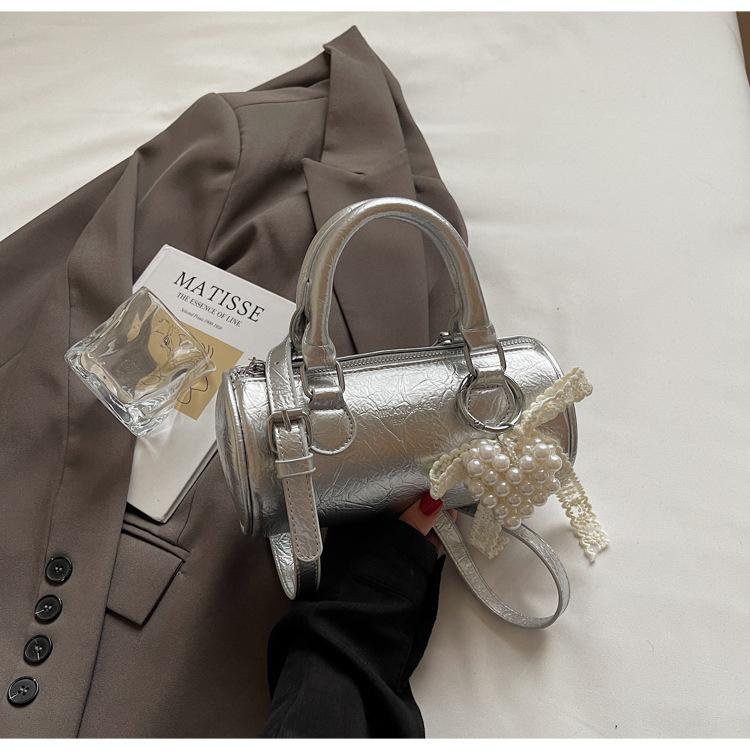 Popular Retro Small Bag Women's 2025 New Spring and Summer Versatile Messenger Bag Handbag Cylinder Bag