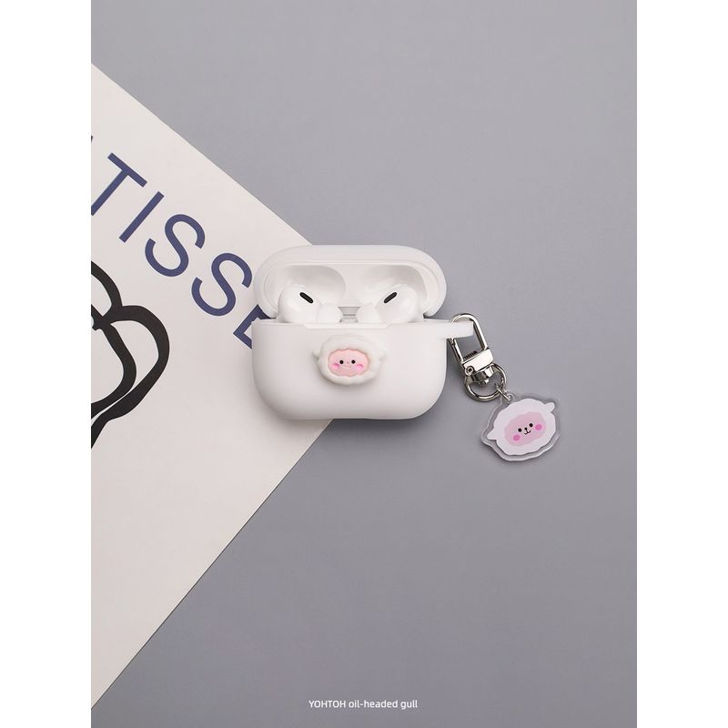 Wireless Bluetooth Headset Protective Case Airpods3/4 Cute Cartoon Integrated 1/2 Generation Silicone Earphone Case Noise Reduction Pro Soft Case