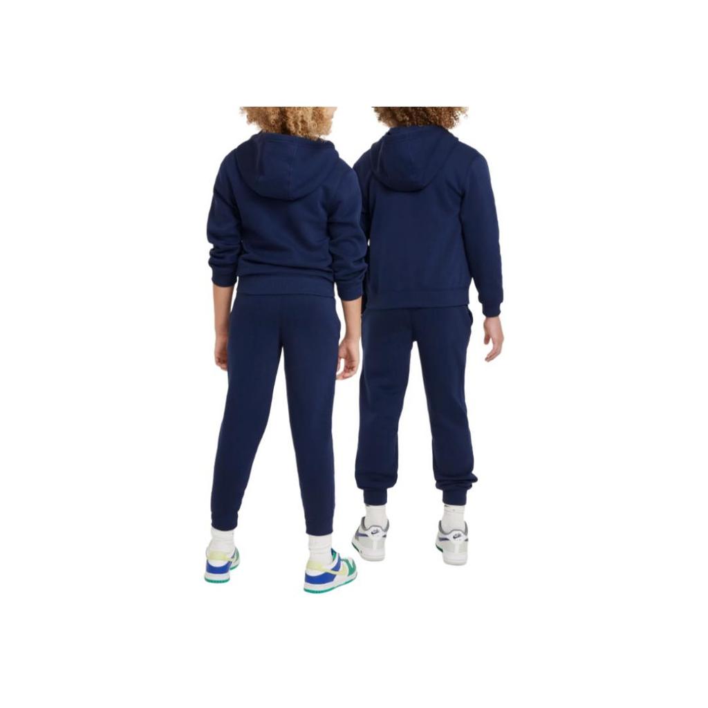 Nike Sportswear Club Soft Warm Versatile Casual Sports Suit Kids suit Midnight-Navy White FD3114-410