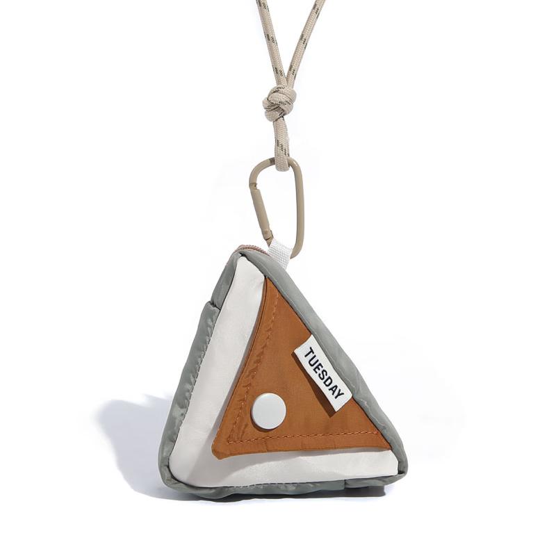 REWELL Color-block Mini Triangle Crossbody Bag