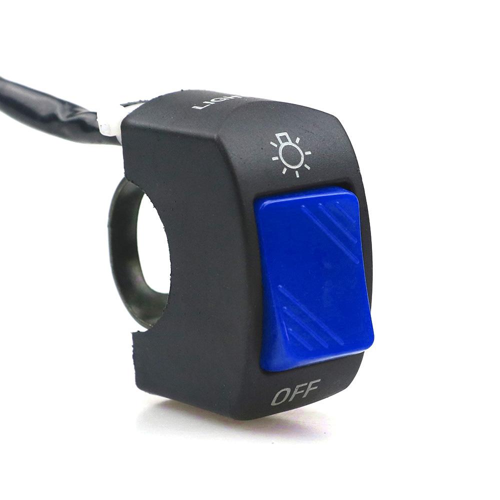 EIN/AUS Motorradschalter Druckknopf 12V Knopfanschluss Lenkerschalter für ATV Elektrofahrrad Roller Motorradzubehör