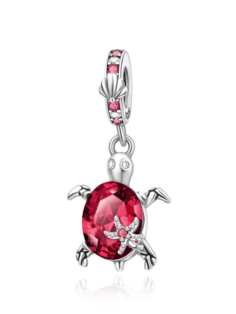 New Copper 12 Colors Sea Turtle Series Pendant Fine Jewelry Charm Fit Genuine Original Diy Bracelet Accessories Women Jewelry