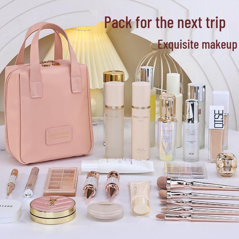 Trousse à Cosmétiques de Luxe Grande Capacité – Élégante Trousse de Toilette de Voyage