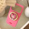 Adorable Kitten Heart-Shaped Stand Phone Case for iPhone 16, iPhone 17, iPhone 17 Pro Max