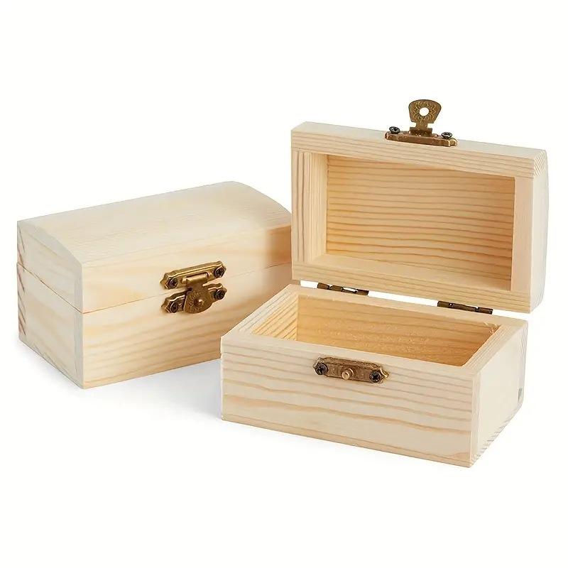 10PCS Wooden Multifunction Case with Lid Jewellery Storage Container Box Home DecorJewelry Necklace Ring Storage Box Organizer