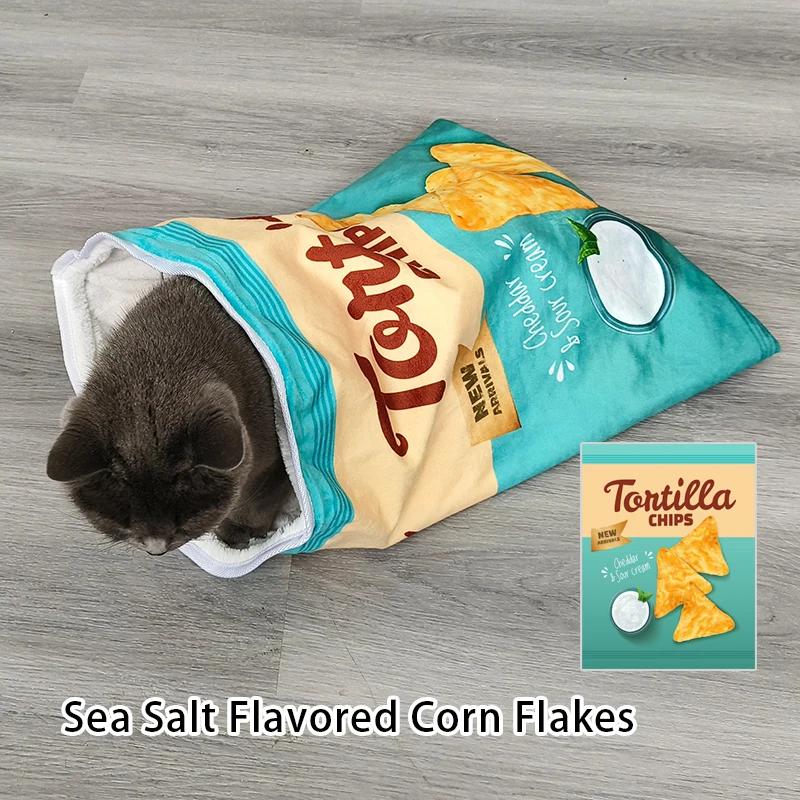 

Игрушки-туннели для домашних кошек, складная интерактивная сумка для дрели для кошек, интерактивные игрушки для кошек в помещении с сумкой-туннелем из мятой бумаги для кошек небесно-голубой