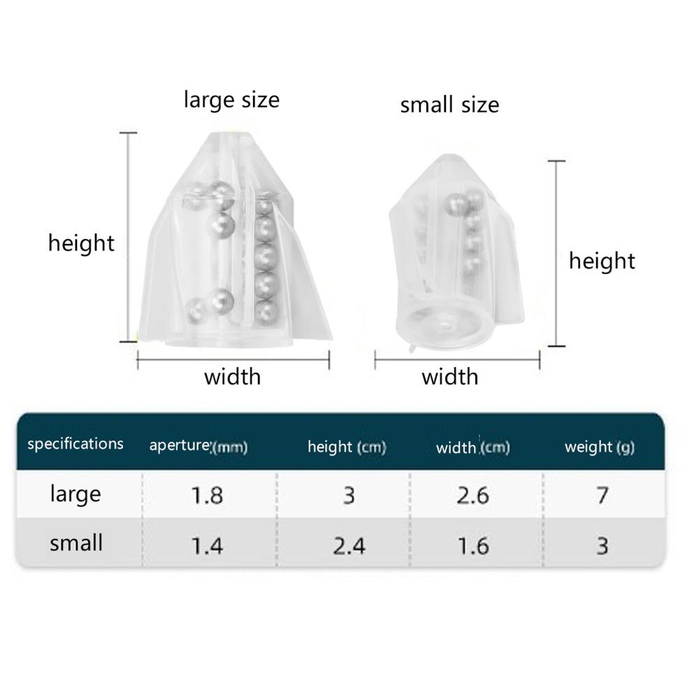 20PCS Multifunctional Fishing Lure Rattles PVC Fishing Bait Rattles Outdoor Fishing