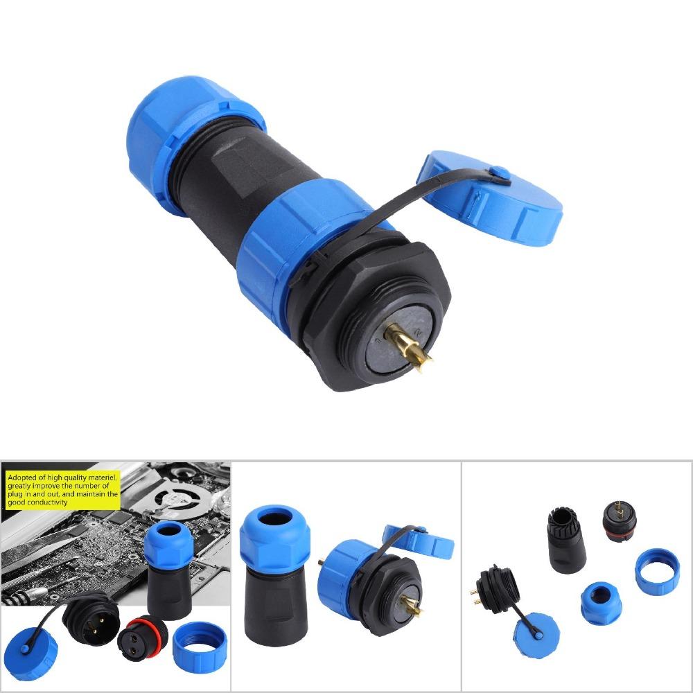 2/3/4/5/9/12 Pin Waterproof Aviation Connector SP21 Panel Mount Connector  LED Power Cable