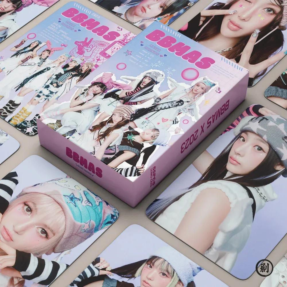 55 buc. Grup de fete Idol Album Nou Bunnies Club Fotocarte Imprimată HD MINJI Hanni DanieIIe Hyein Haerin Carduri Lomo Cadouri pentru Fani