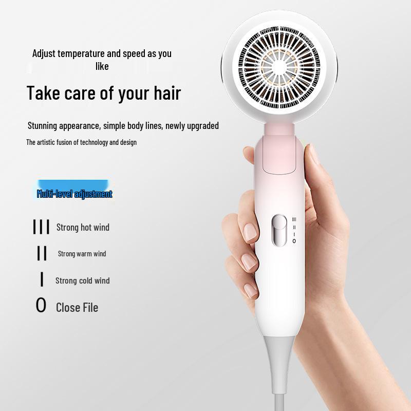 Youteng Portable Folding Hair Dryer: High Air Volume, Ideal for Dorms & Hotels