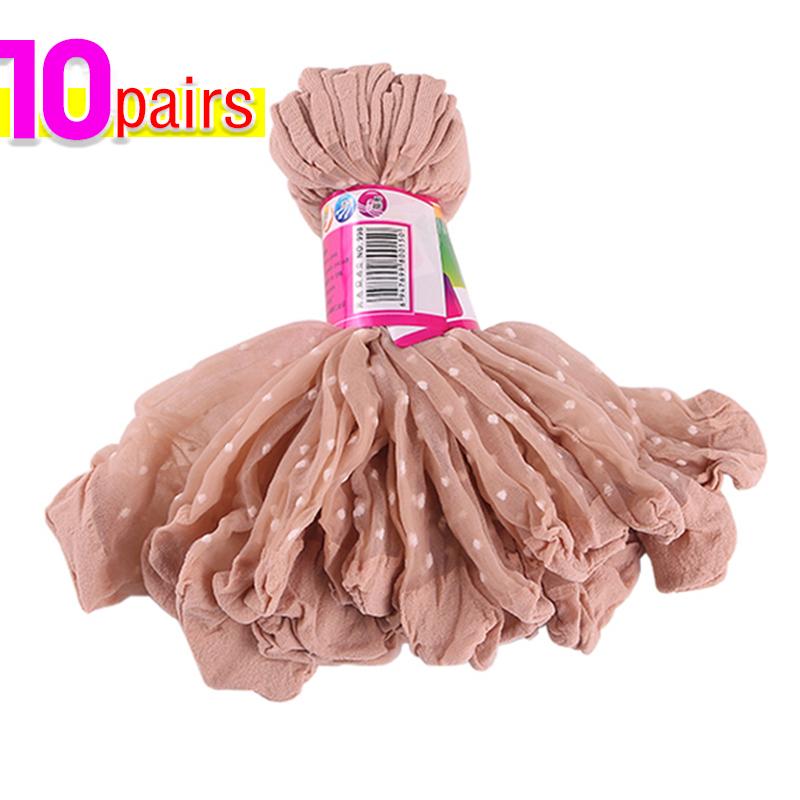 Women Breathable Socks Sexy Black Skin Dot Pattern Socks for Girls Fashion Summer Cool High Stretch Lace Short Sock