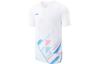 Li Ning Badminton Collection T Shirt Unisex Standard White AAYT583-3