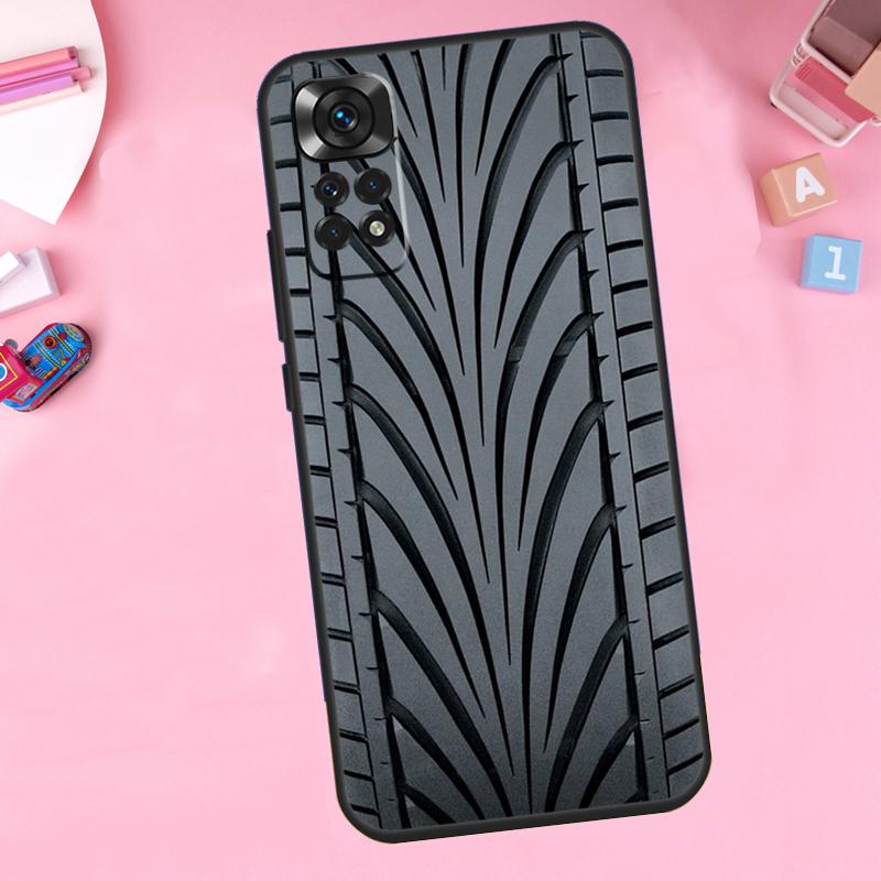 

Tire Tread Pattern For Xiaomi Redmi Note 13 14 9 10 11 12 15 Pro Plus Phone Case For Redmi 15 C 14C 10C 12C 13C Redmi 13 4G