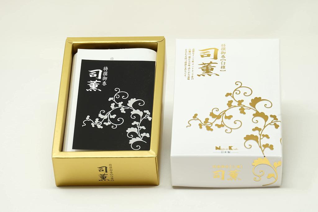 Tsukasakan Sandalwood Incense, Slightly Less Smoke, Sandalwood Scent, Made In Japan