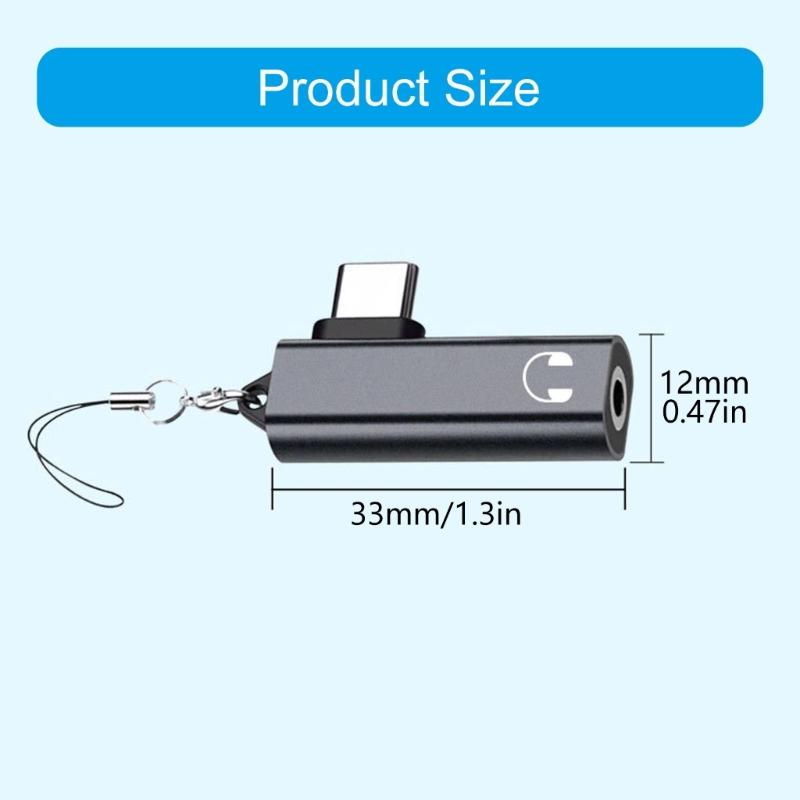 Type C to 3.5mm Auxs Adapter Earphone USB C Headphones Adapter 3.5 Jacks Sound Adapter for Phone 16 15