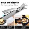 Anti-scald Gripper Clip Hot Dish Non-slip Plate Bowl Clip Retriever Tongs Silicone Handle Bowl Dishes Anti-scald Kitchen Tool