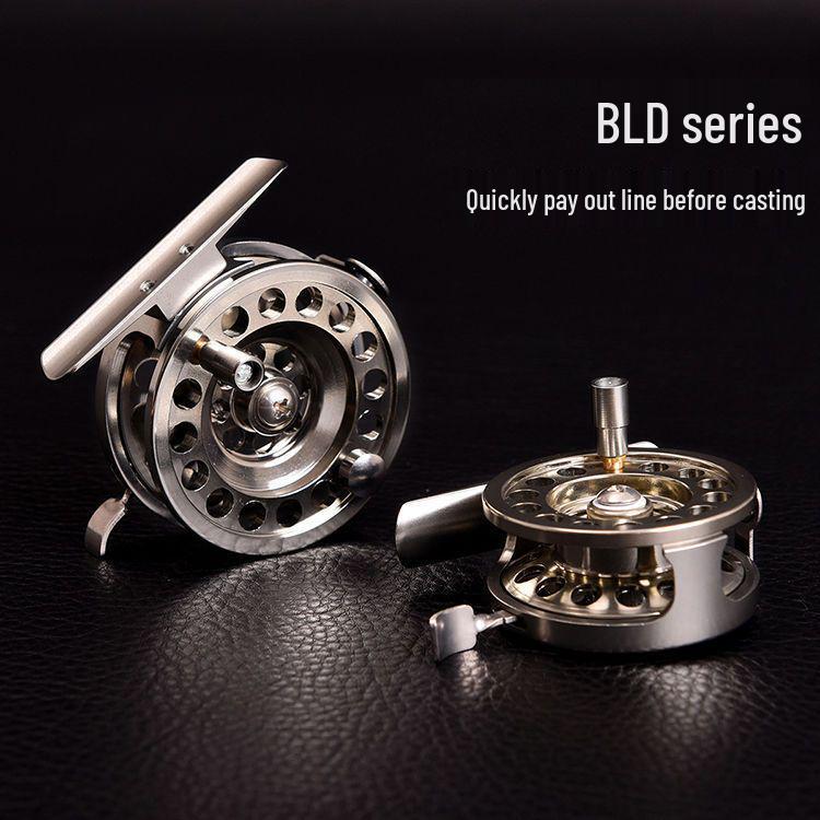 Front-Drag CNC Aluminum Alloy Fly Fishing Reel for DIY Surf Rods – All-Metal Design