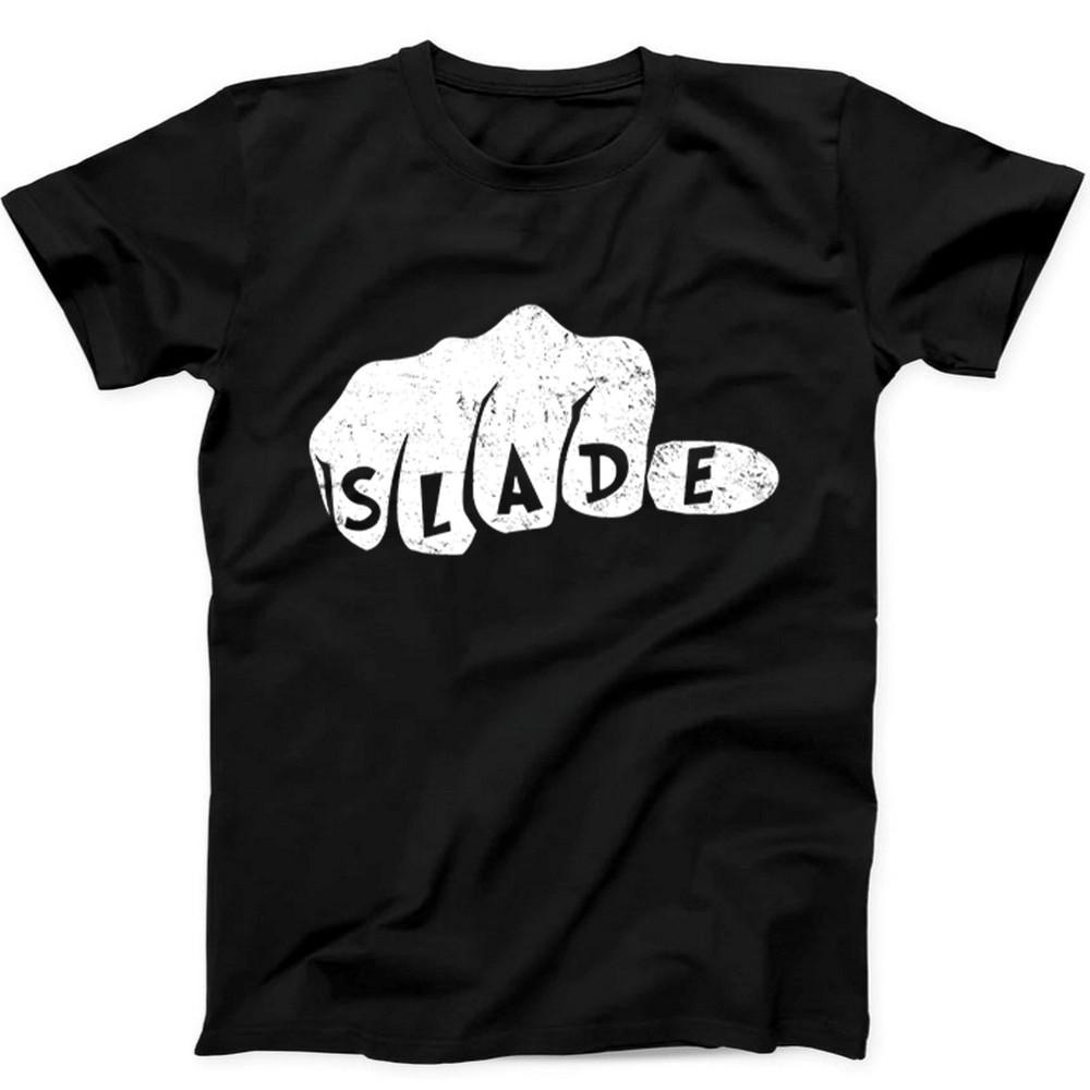 Slade Punk Rock 70s Music Gift Tee Black T Shirt 512 Unisex T-Shirt M