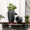 Flower Pots Circulating Waterfall Jar Decorative Porcelain Water Dispenser  Courtyard