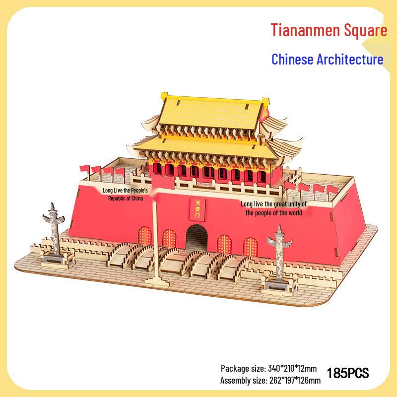 Supreme Harmony 3D Holzpuzzle: Peking Architekturmodell für Kinder