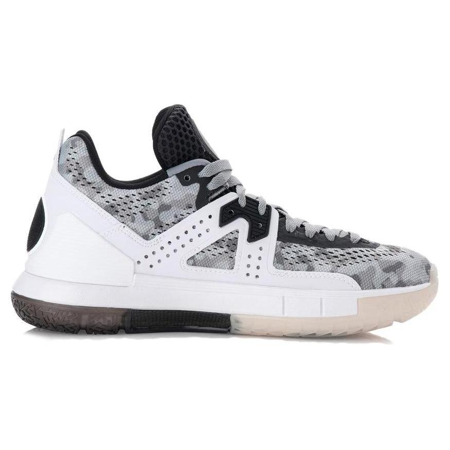 Li Ning WOW 5 Low top Basketball Shoes Men's Gray White ABAM057-6