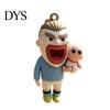 Football Player Backpack Charm Cartoon Keychain Pendant, Big Mouth Man Charm, Bag Hanging Decorative Accessory, Lover Gift Decor