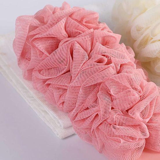 Yousheng EQWLJWE Back Scrubber for Shower Loofah Sponge Shower Brush Using Body Exfoliating with Long Handle, Loofah On a Stick for Men Women, Bathing