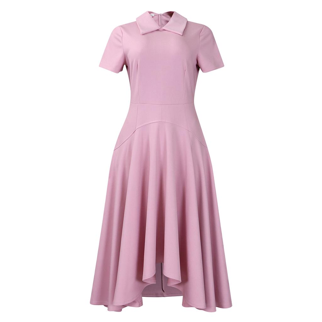 Summer Fashion Temperament High Waist Banquet Swing Dress Elegant Party Dress