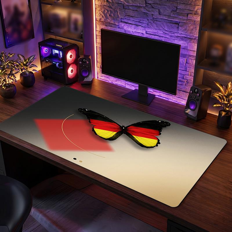Belgium Football Crest Mouse Pad, Extended Non Slip Rubber Desk Mat for Gaming Office Laptop Fan Gift