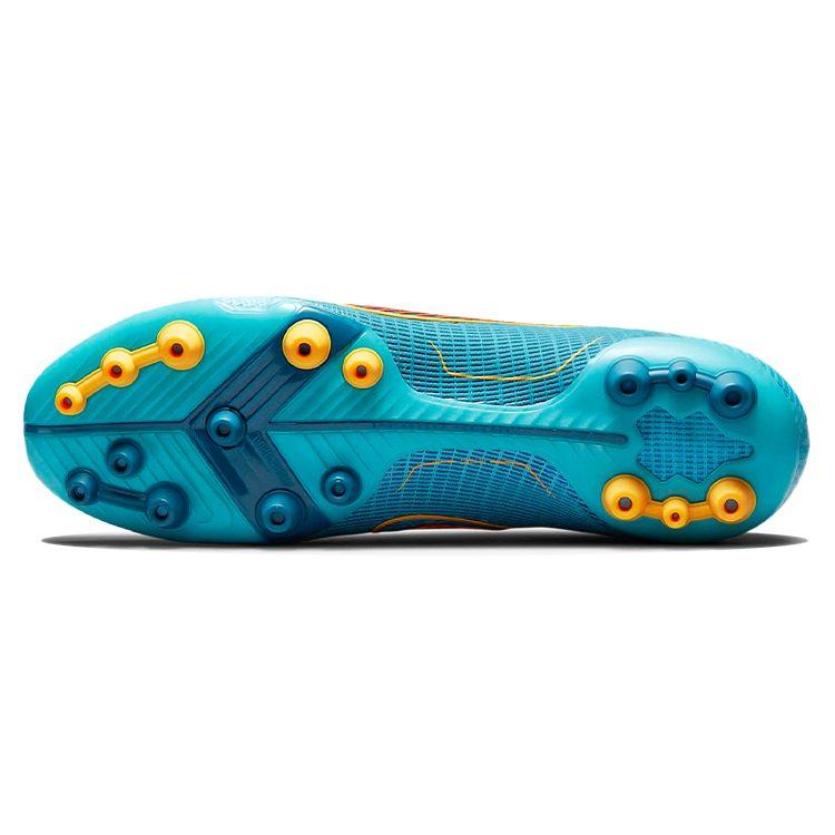 Nike Mercurial Vapor 14 AG Artificial Ground Slip Resistant Coverage Support Soccer Shoes Men's Chlorine Blue DJ2833-484