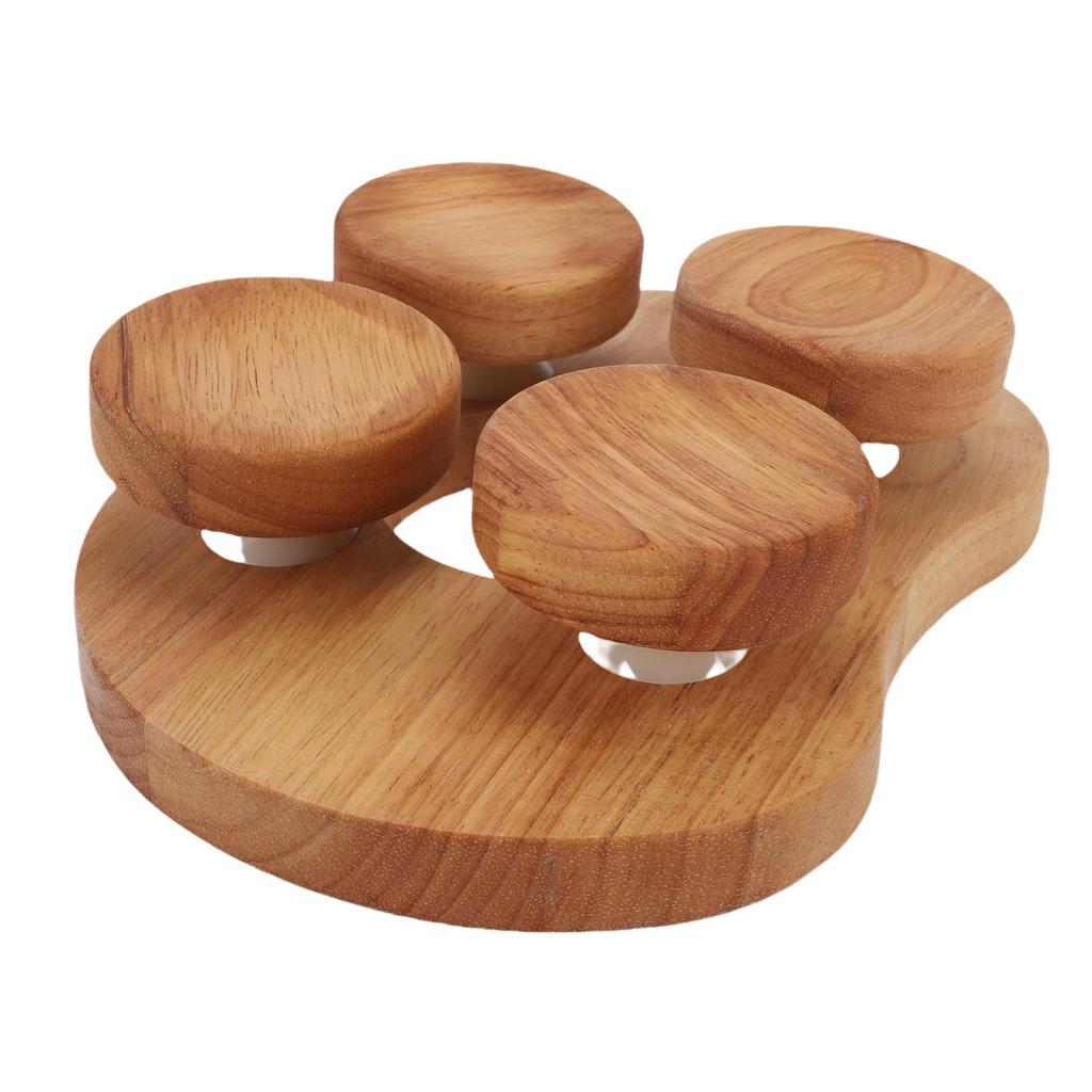 Wooden Sauna Headrest with Rotatable Disc Sauna Pillow for Neck Shoulder Pain Head Relaxation