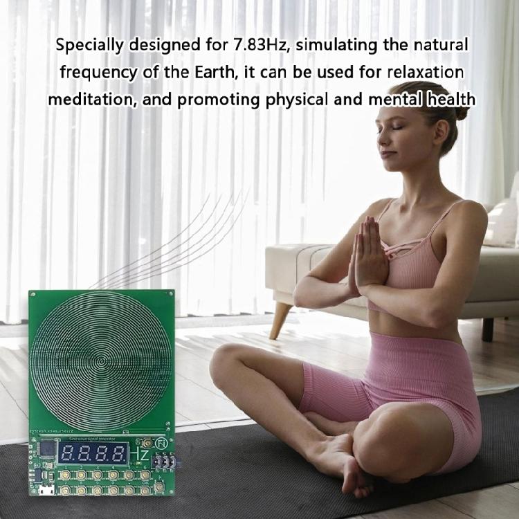 High Precise Schumann Waves Generator 7.83Hz with Type C Power Supply and Music Output Interfaces Stable Operate