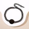 European & American Laser Engraved Stainless Steel Cuban Link Bracelet