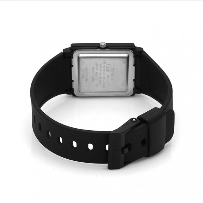 Casio Mq 27 7edf  Mq 27 7e  Analog Square Sat Student Urethane Watch