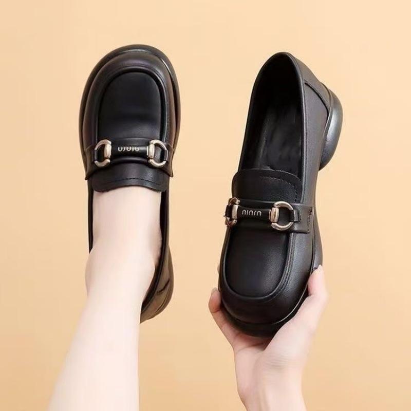 

Туфли Мэри Джейн женские новые осенние на плоской подошве женские туфли нежно сочетаются с юбками для работы с мелким вырезом 40 чёрный