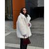 2024 Winter New Imitation Fur Women's Coat Medium and Long Loose Imitation Fox Plush Coat