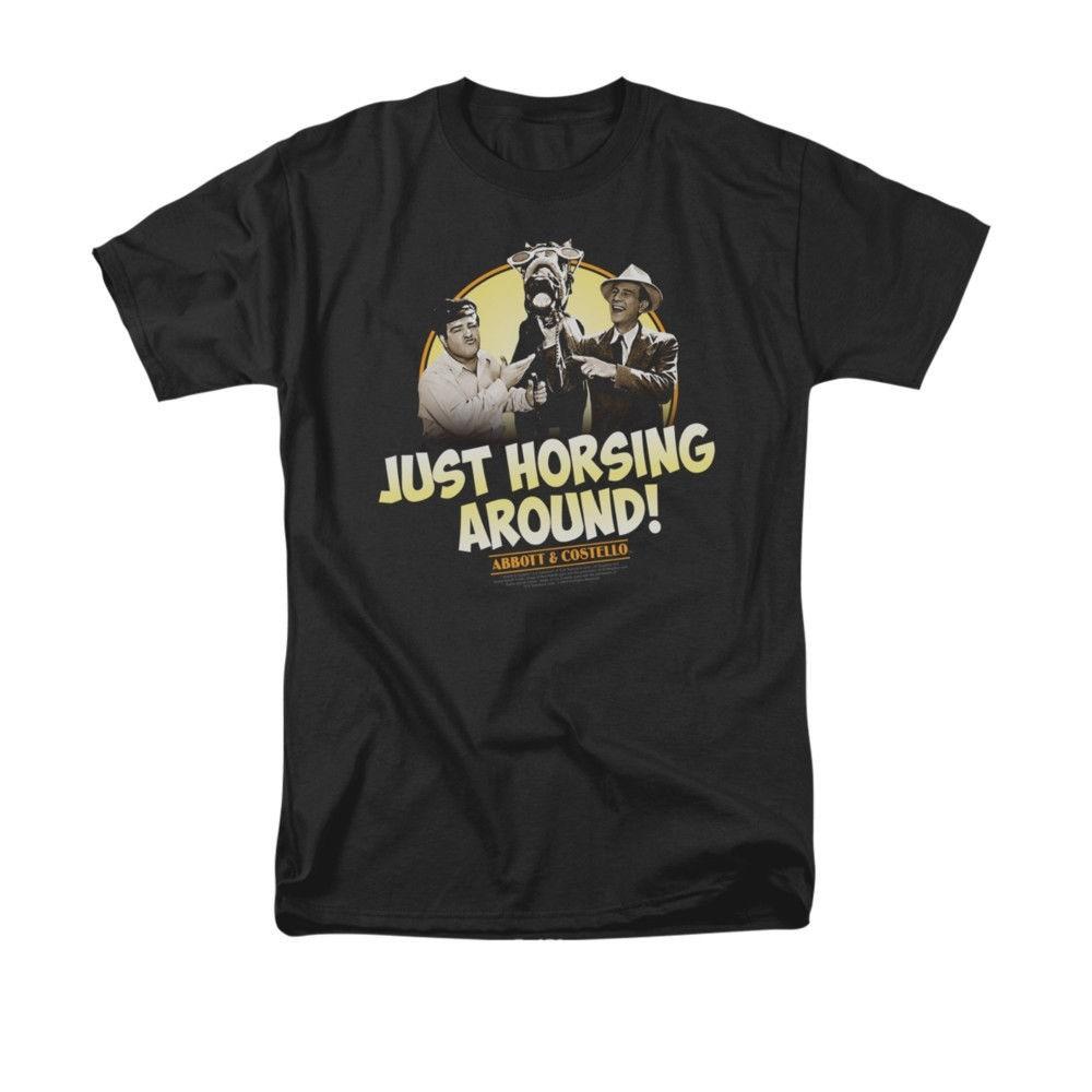 

ABBOTT COSTELLO/HORSING AROUND T-Shirt Sizes S-4XL NEW 4XL