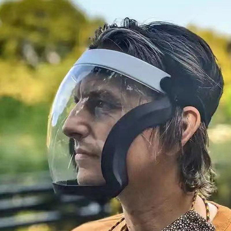 Mască de protecție Protector facial transparent Mască facială de protecție Mască de siguranță în aer liber Capac pentru cap Protecție la locul de muncă Rezistent la stropire