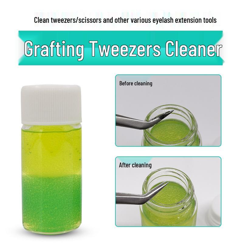 

Пинцет для наращивания ресниц и очиститель клея - 30 мл