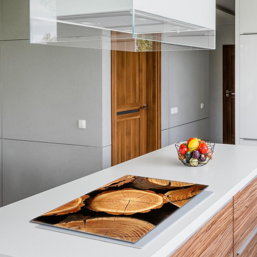 Glass Hob Protector 80x52 Wood