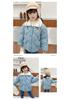 Korean Style Kids' Quilted Fur Collar Jacket - Warm, Thick, Loose Fit for Boys & Girls, Autumn Winter.