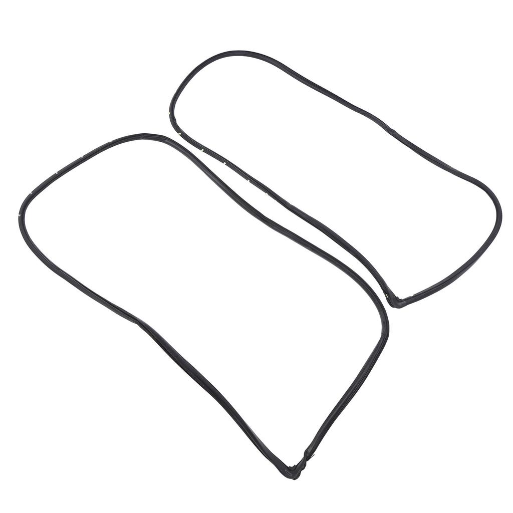 2PCS Front Door Opening Weatherstrip 72310 S84 A01 Left and Right Side Rubber Door Weatherstrip Moulding Seal for
