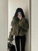 Women's High-End Suede Fur Jacket: Autumn/Winter Loose-Fit Motorcycle Style