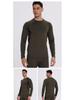 Men's Quick-Dry Fleece-Lined Base Layer for Outdoor Sports, Hiking, Mountaineering, Skiing, and Fitness