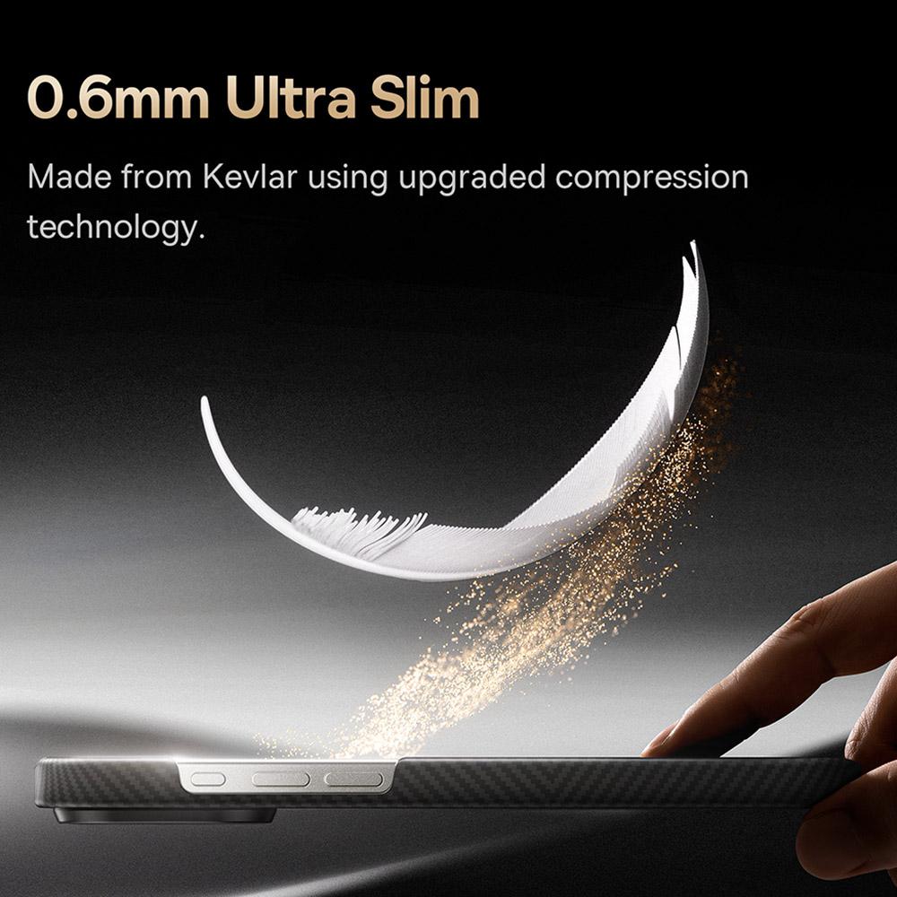 BASEUS BS-PG071 For iPhone 16 Pro Max Case Compatible with MagSafe Aramid Fiber Ultra Thin Protective Cover