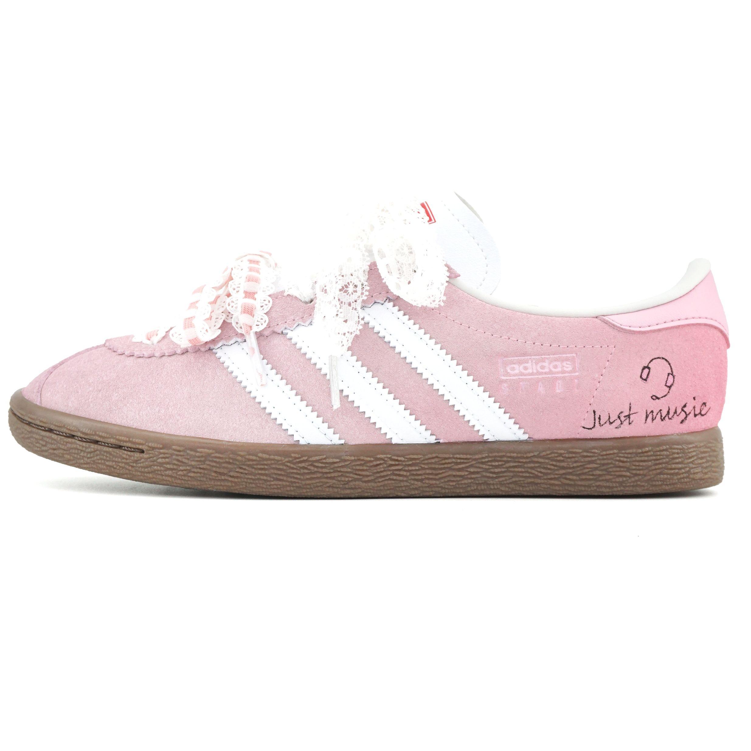 

Adidas Originals Stadt Wadding Years Low top German Army Trainers Unisex White Pink JR6342(Team545-) 38
