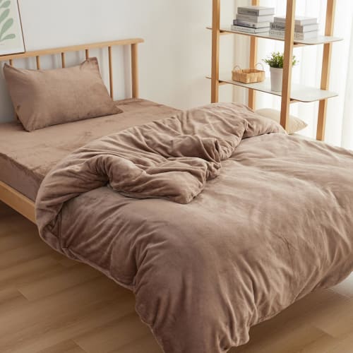 Flannel Bedding Set, Duvet Cover, Comforter Cover, Zippered Fitted Sheet, Elastic All-Over, Pillowcases, Matching Bed Sheets, Futon Cover, Suitable Fo