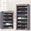 6/8/10-Layer Multifunctional Shoe Organizer - Simple Shoe Rack, Household Dust-proof Storage Shoe Cabinet, Indoor Simple Shoe Cabinet