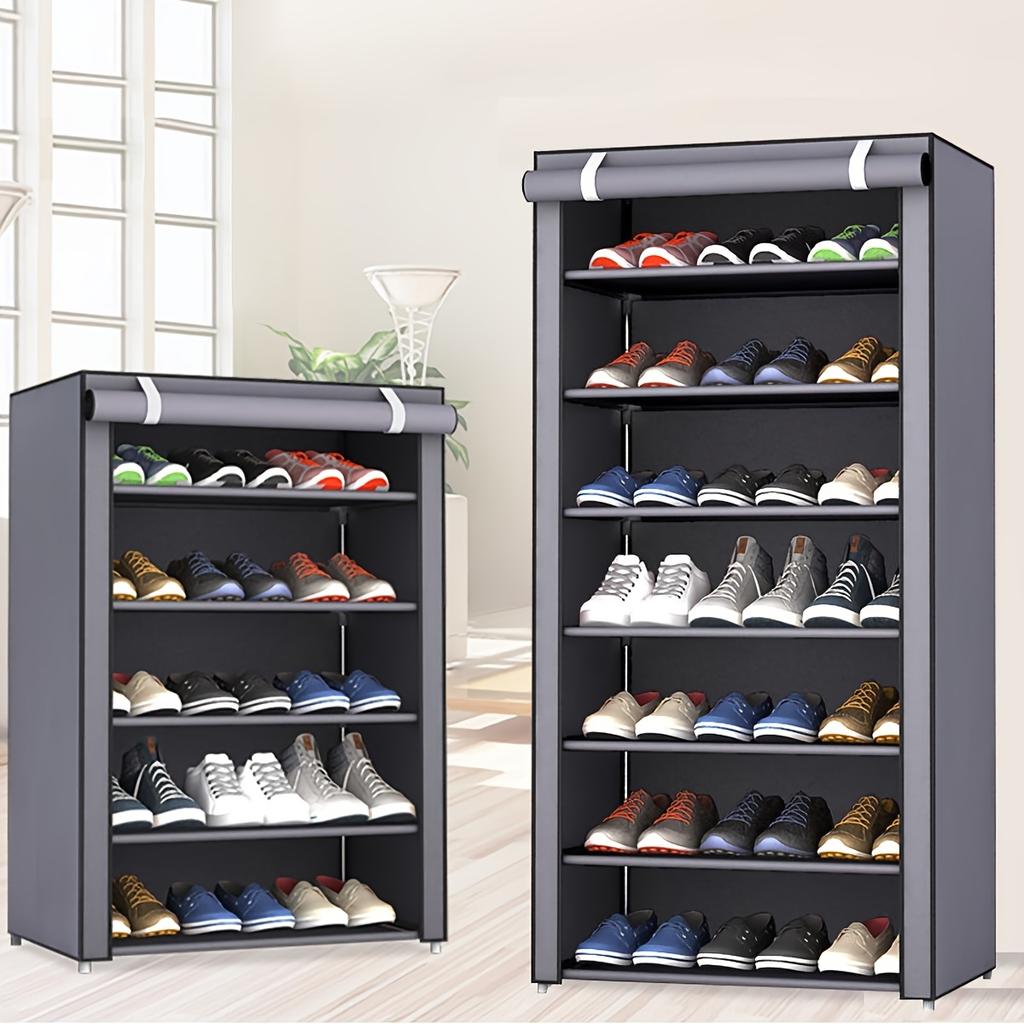 6/8/10-Layer Multifunctional Shoe Organizer - Simple Shoe Rack, Household Dust-proof Storage Shoe Cabinet, Indoor Simple Shoe Cabinet